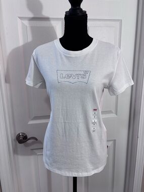 Levi's White Short Sleeve Logo Tee